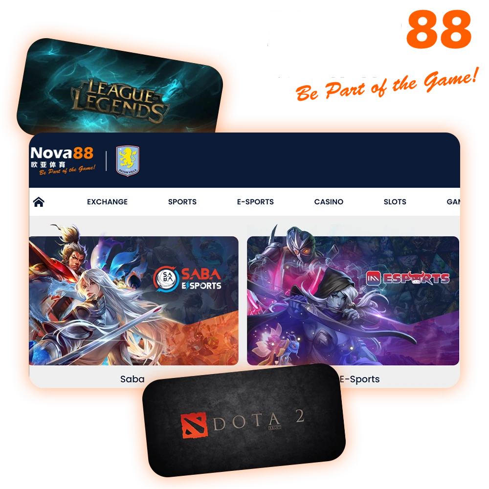 Bet on a variety of ESports games at Nova88 in India.