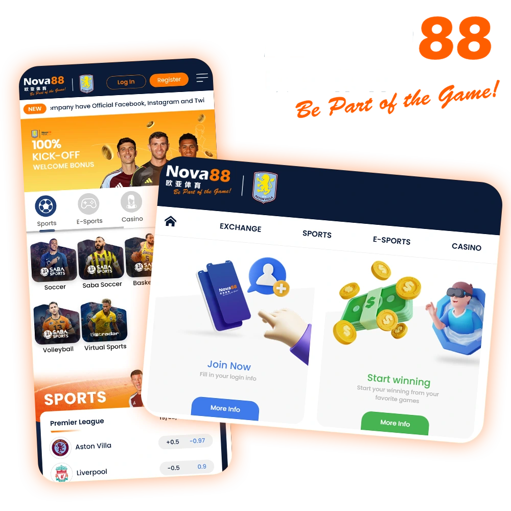 Betting and casino on the official Nova88 site in India.