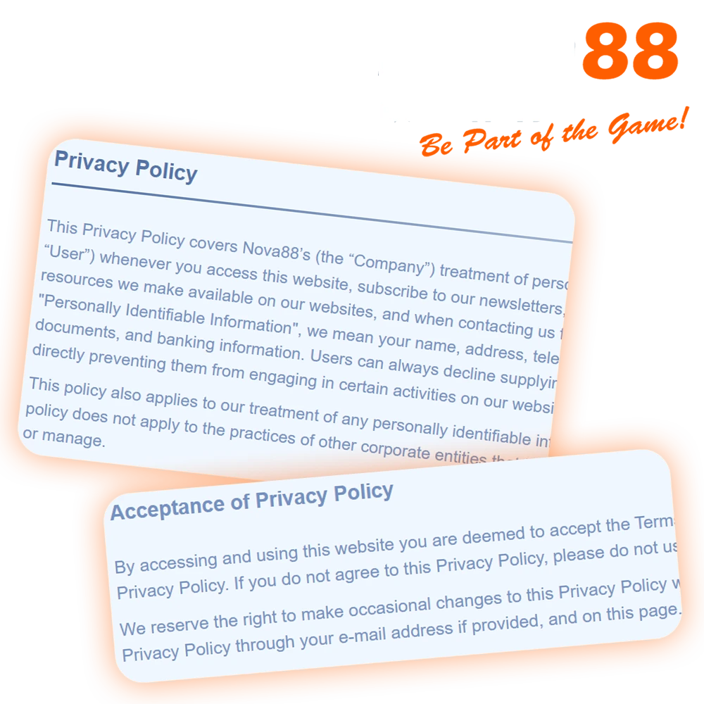 Nova88 privacy policy details how your personal information is protected in India.