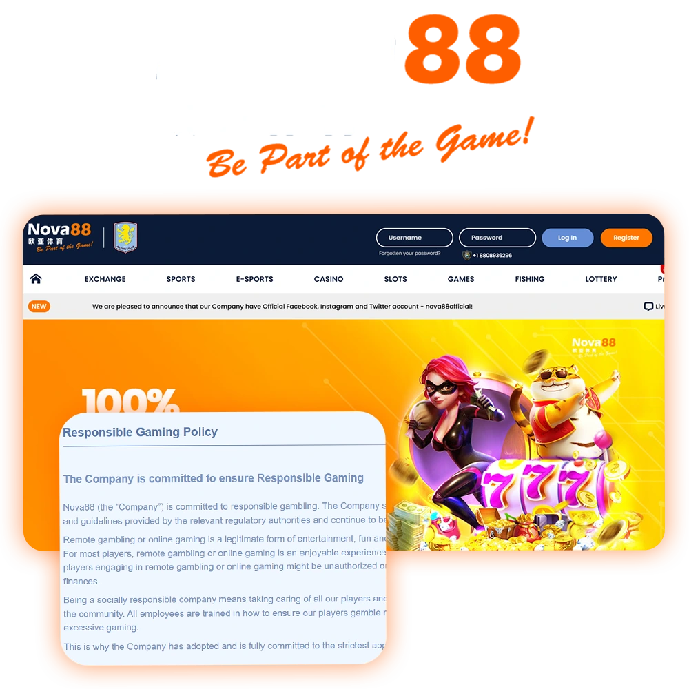 Nova88 promotes responsible gambling and creates a safe gaming environment in India.