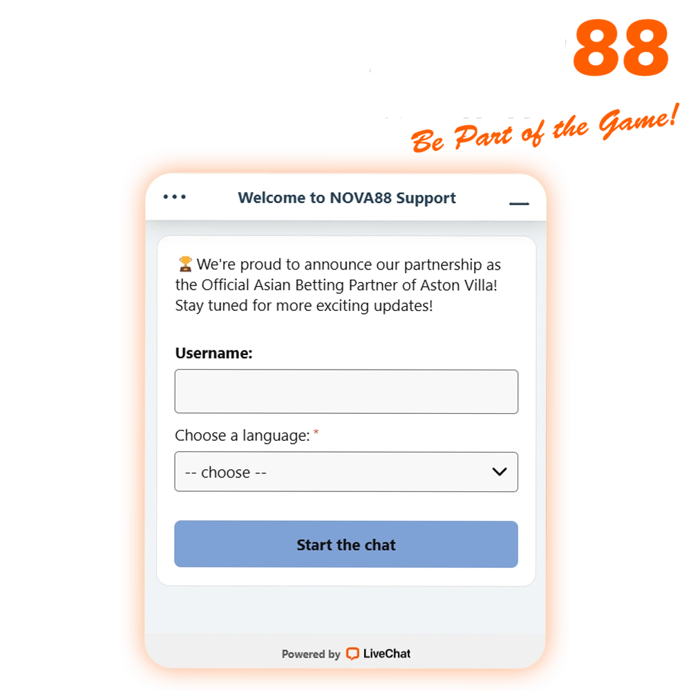 Contact Nova88 support, available 24/7 in India.