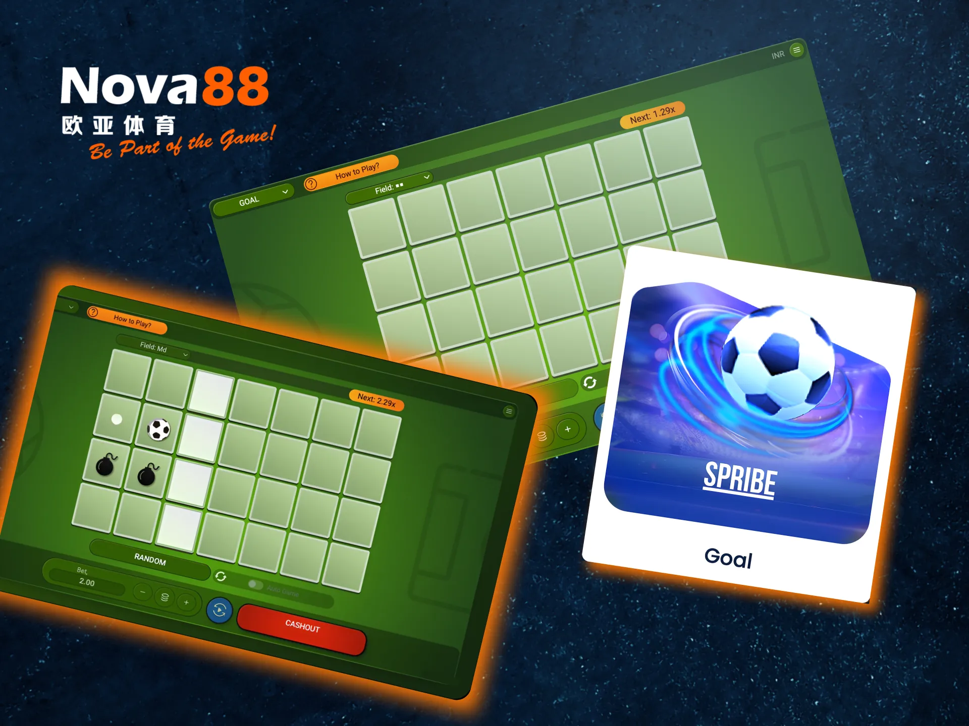 Score goals in Nova88’s Goal game and earn winnings with every successful shot.