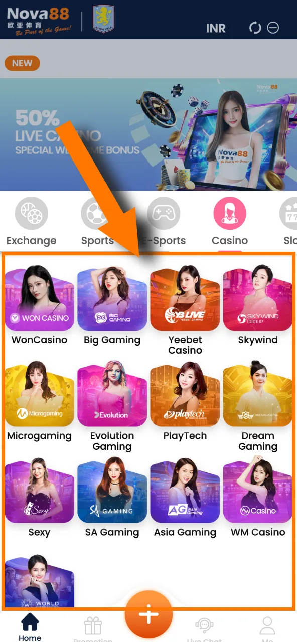 Explore Nova88 casino games, select your favorite, and start playing instantly.