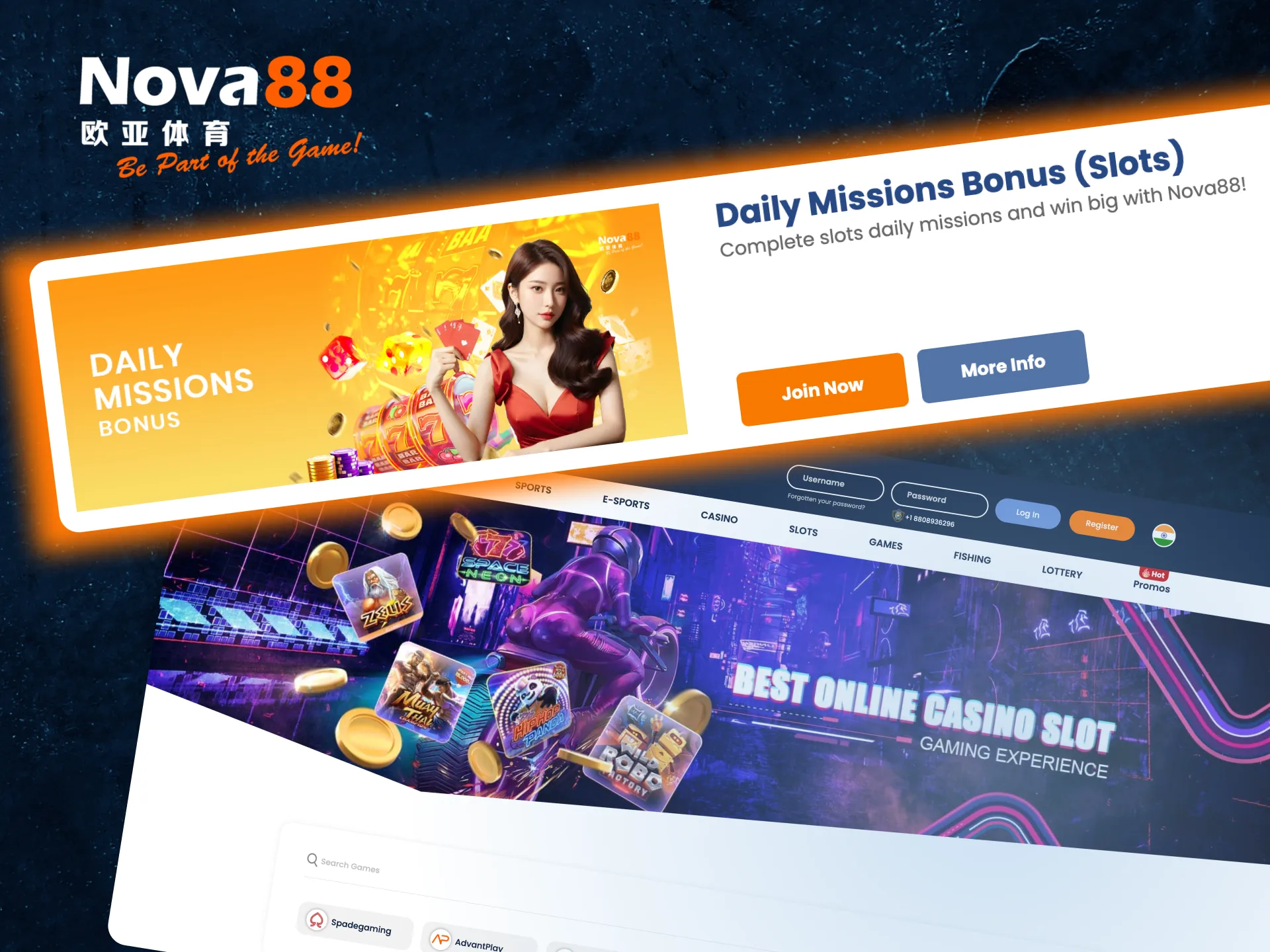 Take part in Nova88’s daily slot rewards program and claim your bonus funds.