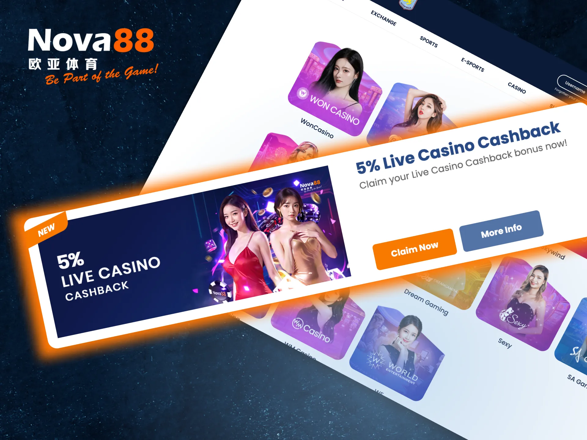 Get weekly cashback on Nova88 Live Casino losses with simple wagering terms.