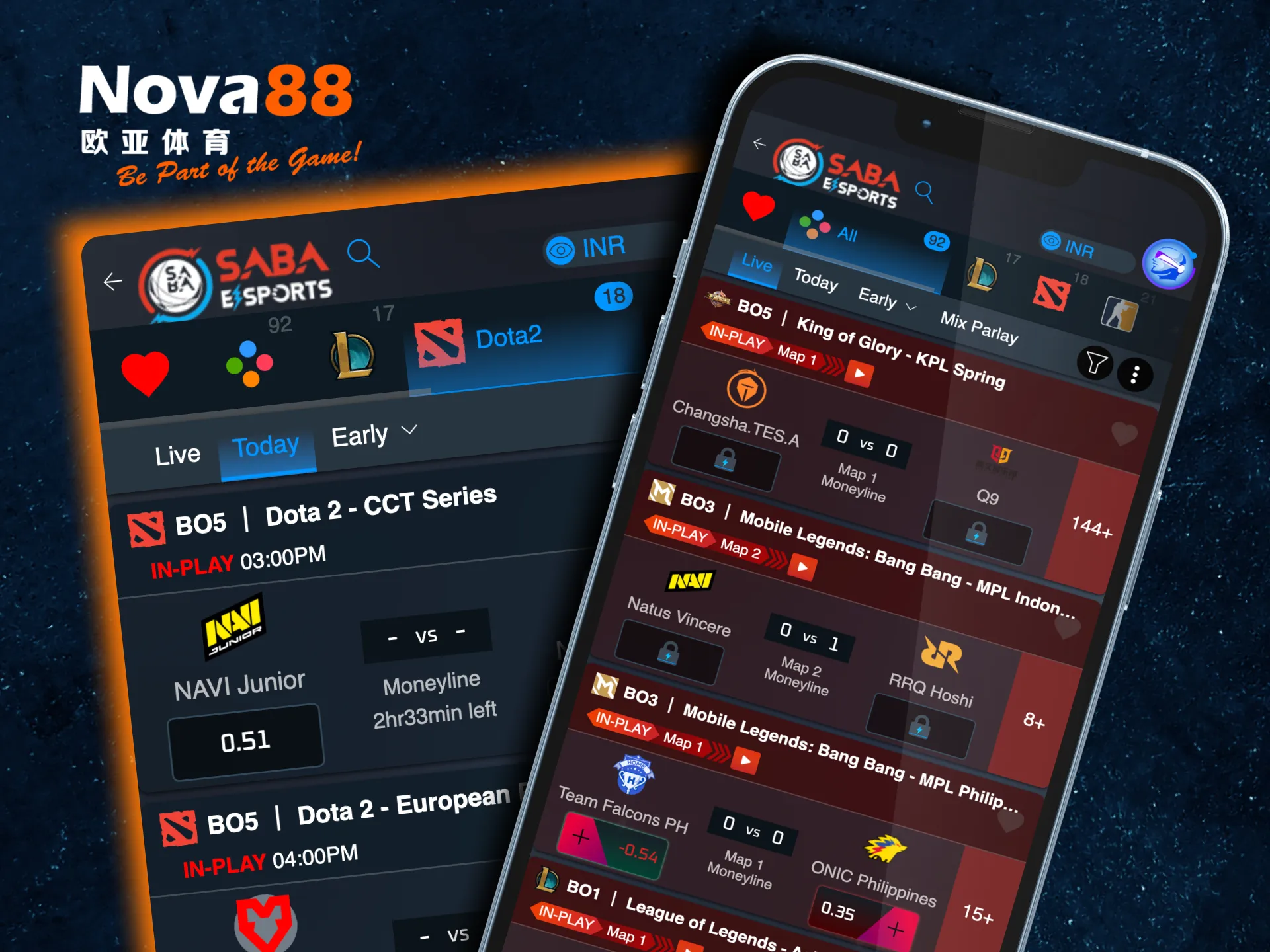 Bet on esports seamlessly using the Nova88 app for Android and iOS devices.