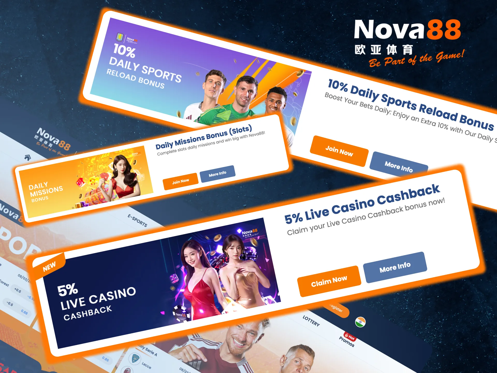 Indian players can enjoy Nova88 perks like reload bonuses, cashback, and free spins.