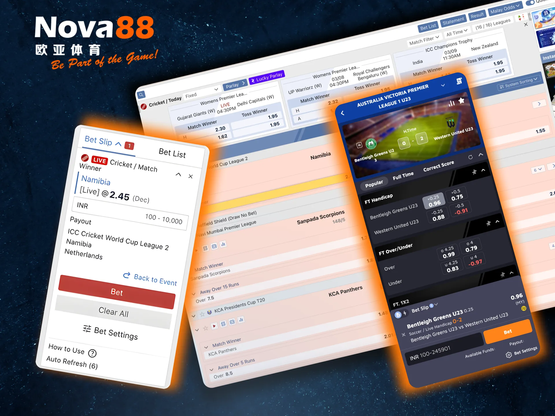 Easily place bets on Nova88 after logging in, making a deposit, and choosing your market.